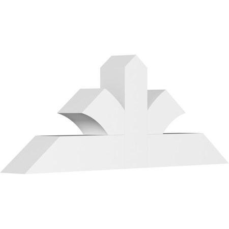 Ekena Millwork Richland Architectural Grade PVC Gable Bracket, 36"W x 13 1/2"H x 4"D x 4"F, 9/12 Pitch GBP036X14X0404RIC00